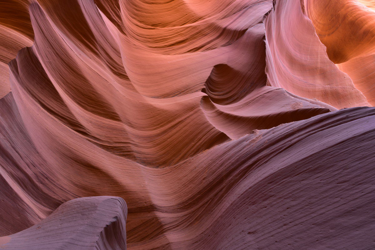 Sandstone Walls, Lower Antelope Canyon - Lake Powell Navajo Tribal Park, Arizona