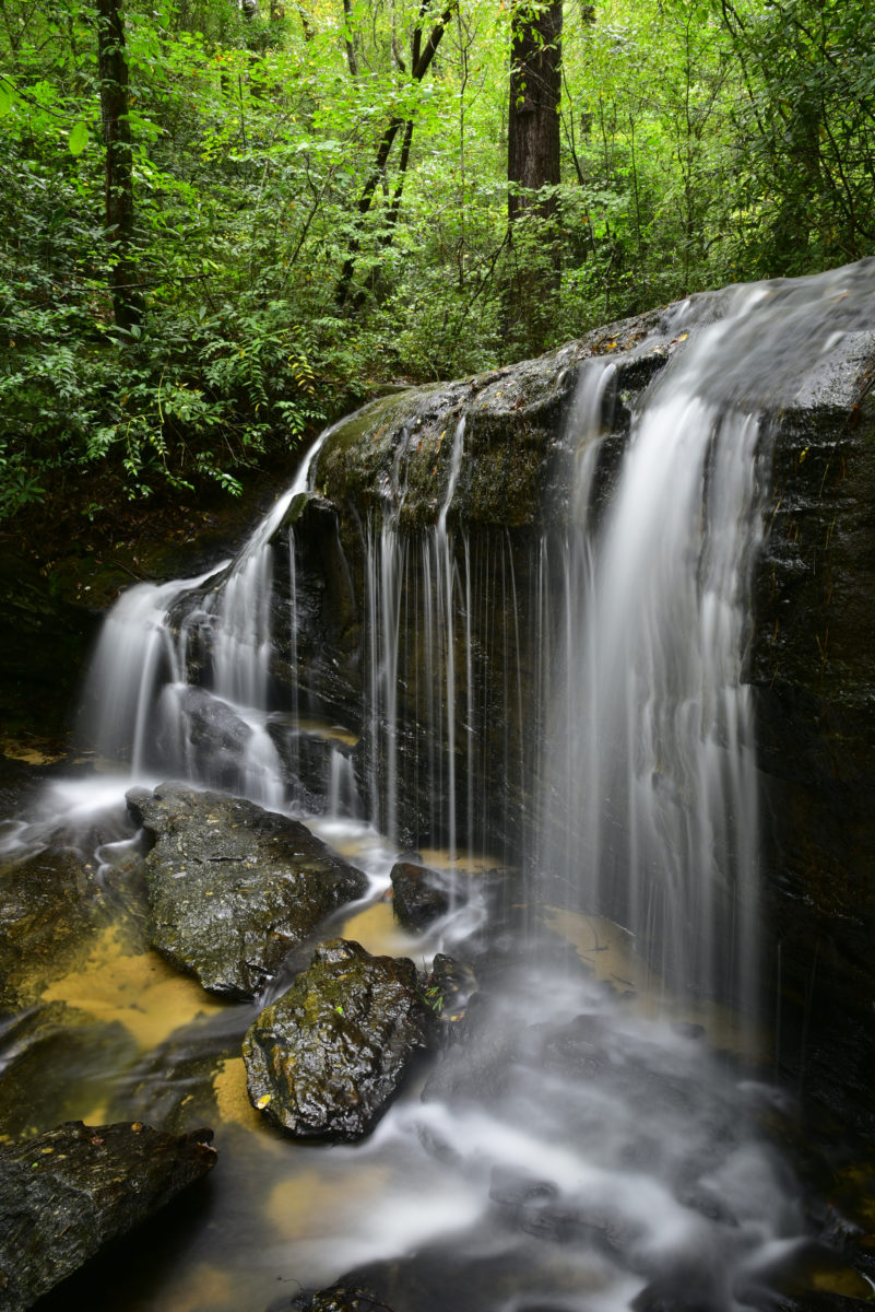 Wildcat Falls (middle tier)  -  Mountain Bridge Wilderness Area, South Carolina