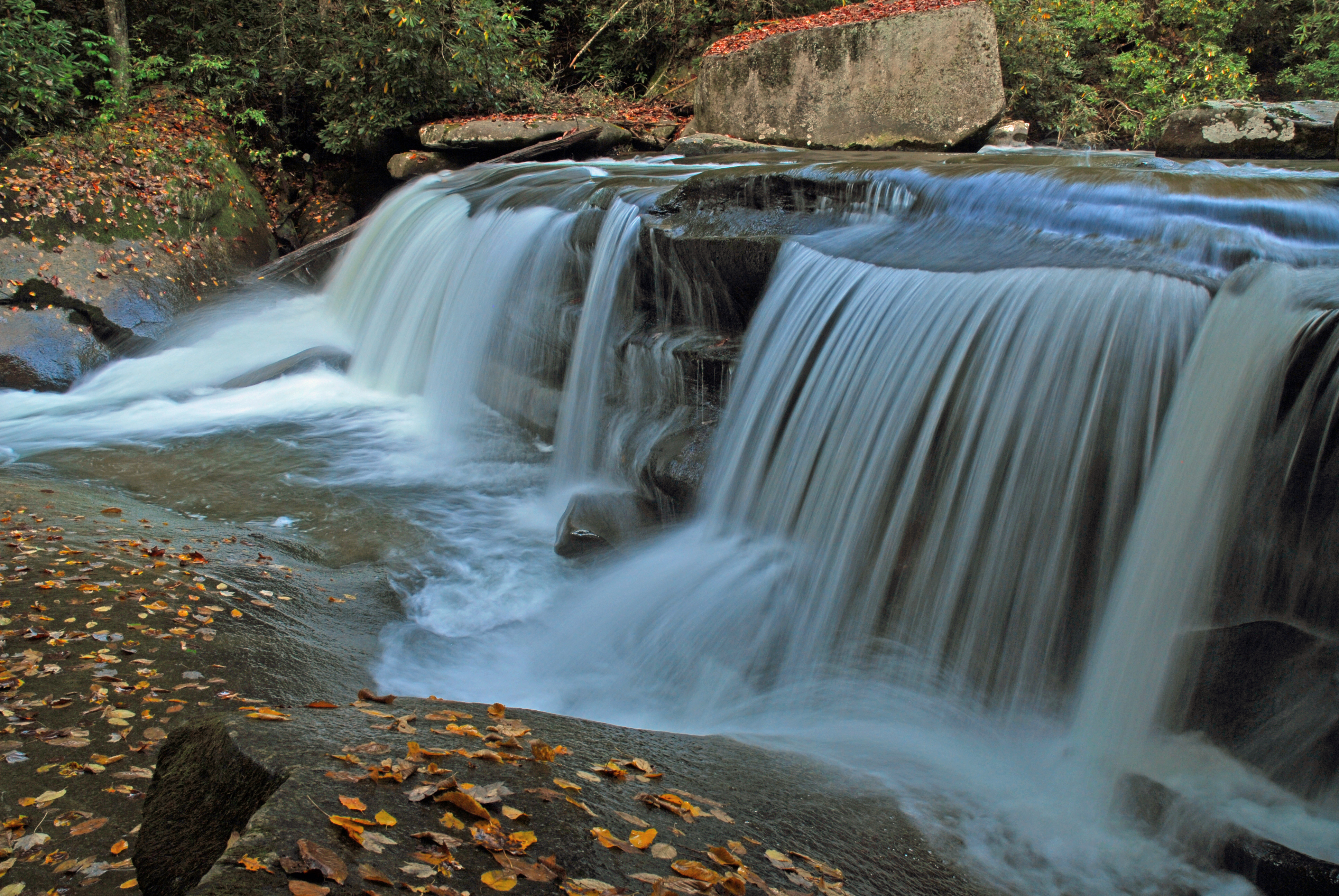 Pleated Rock Falls  -  Transylvania County, North Carolina