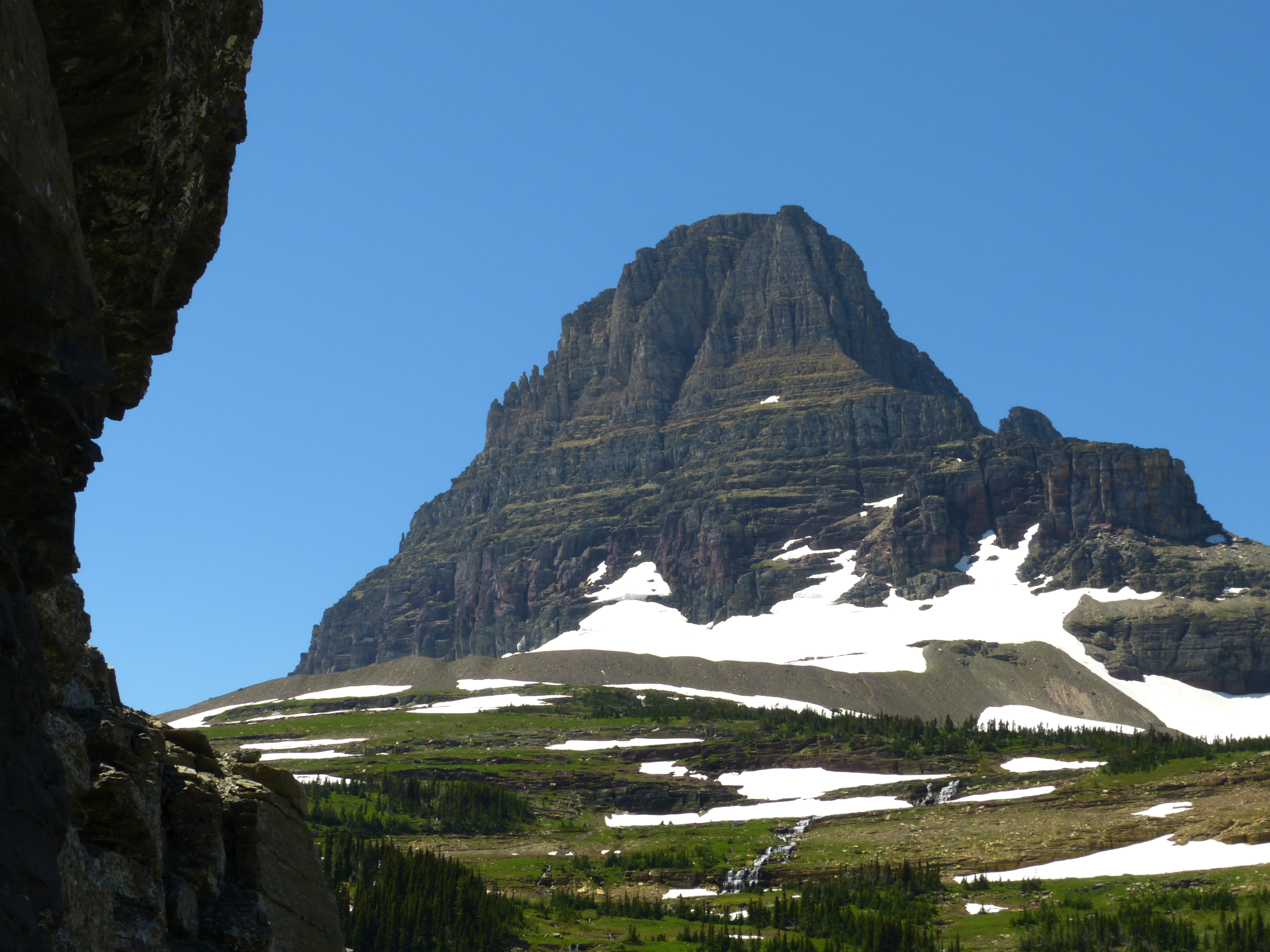 Clements Mountain  -  from the Highline Trail, Glacier National Park, Montana