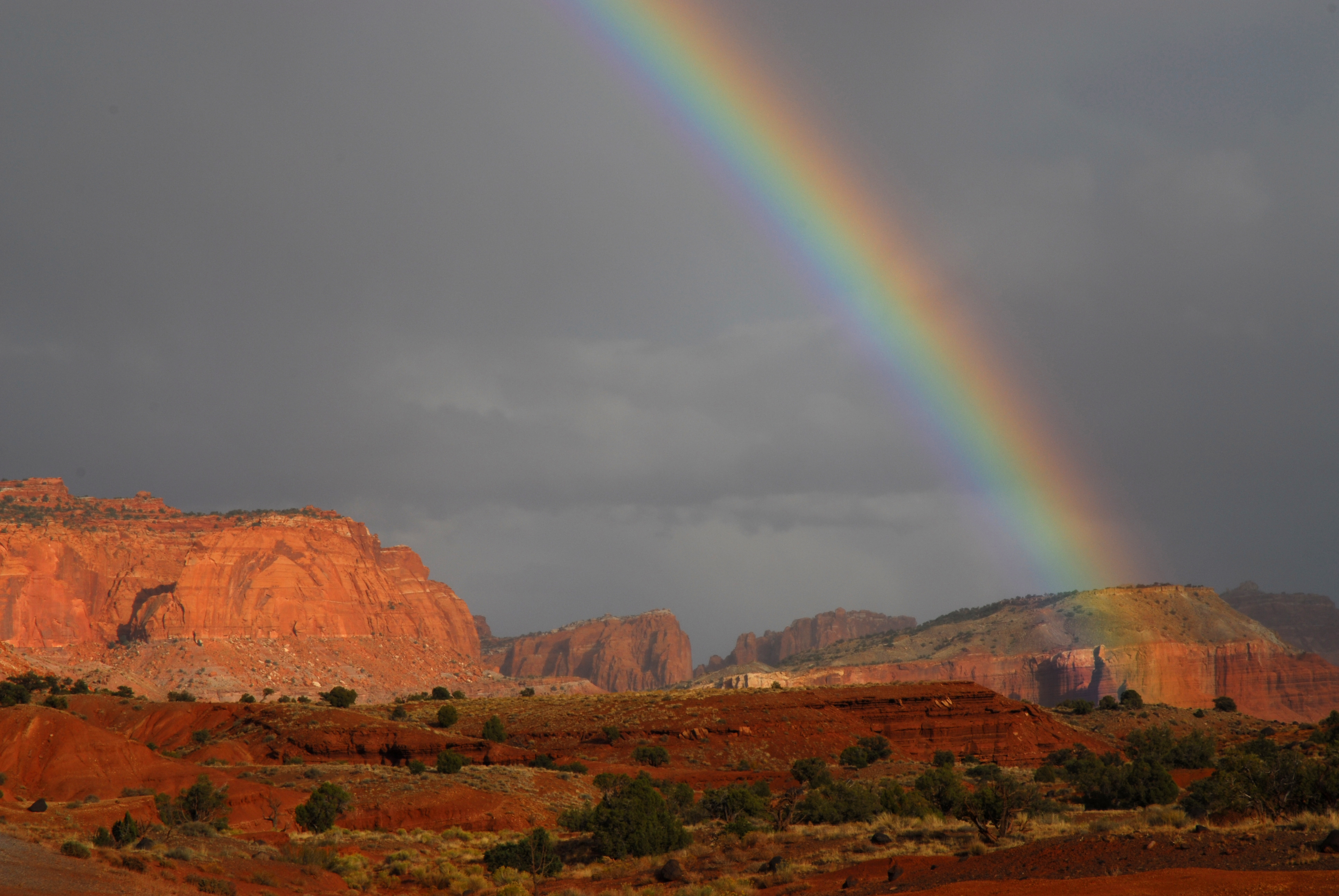 Rainbow  -  from Utah 24, Capitol Reef National Park, Utah