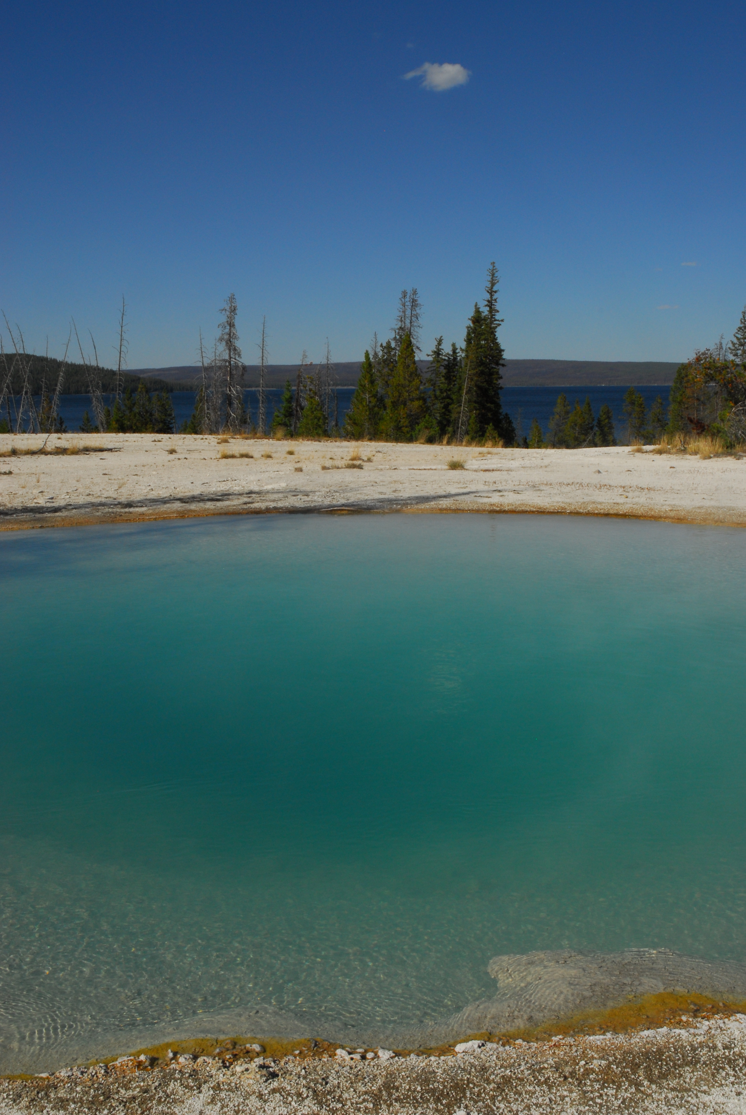Blue Funnel Pool -  West Thumb Geyser Basin, Yellowstone National Park, Wyoming