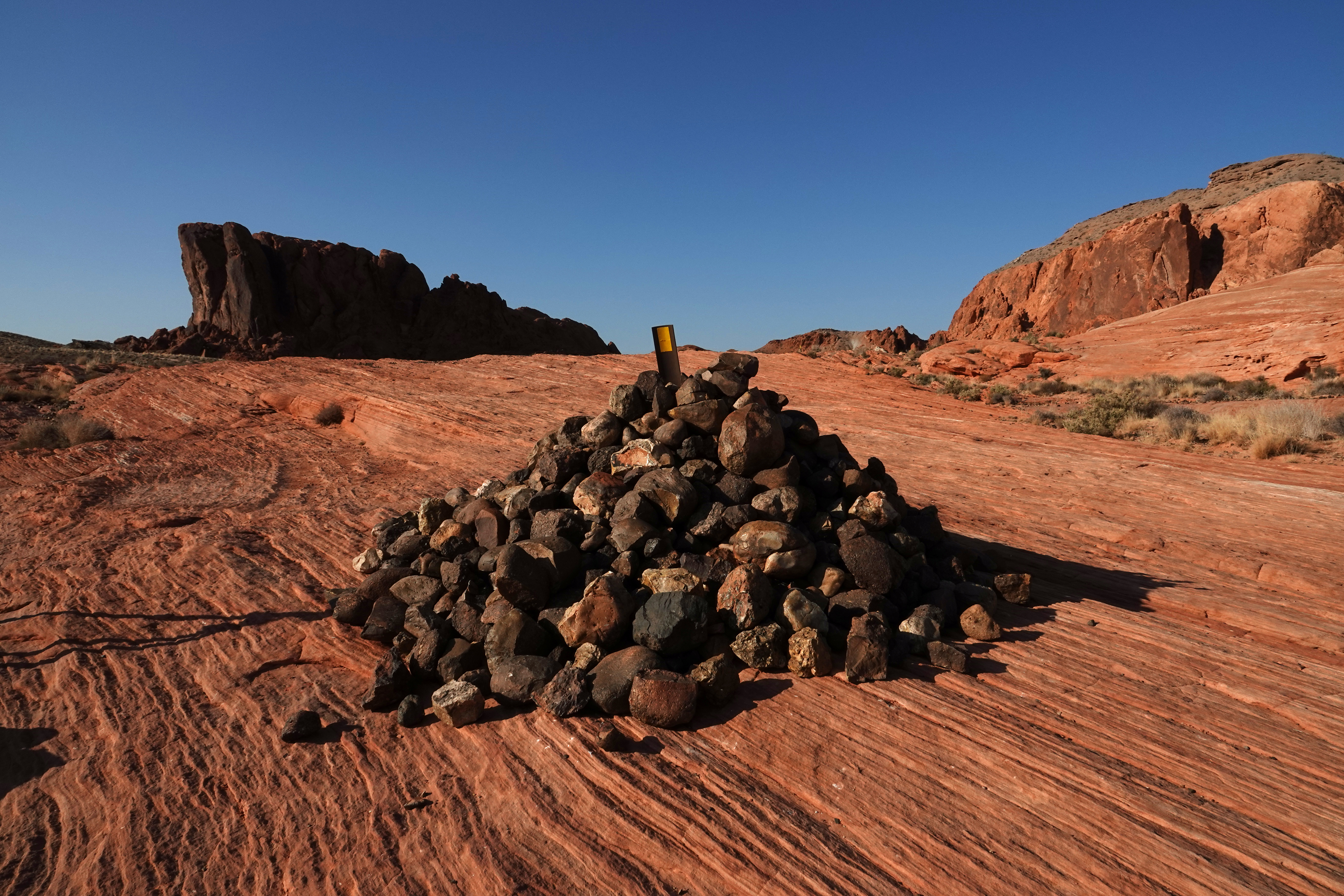 Cairn  -  Fire Wave Trail, Valley of Fire State Park, Nevada