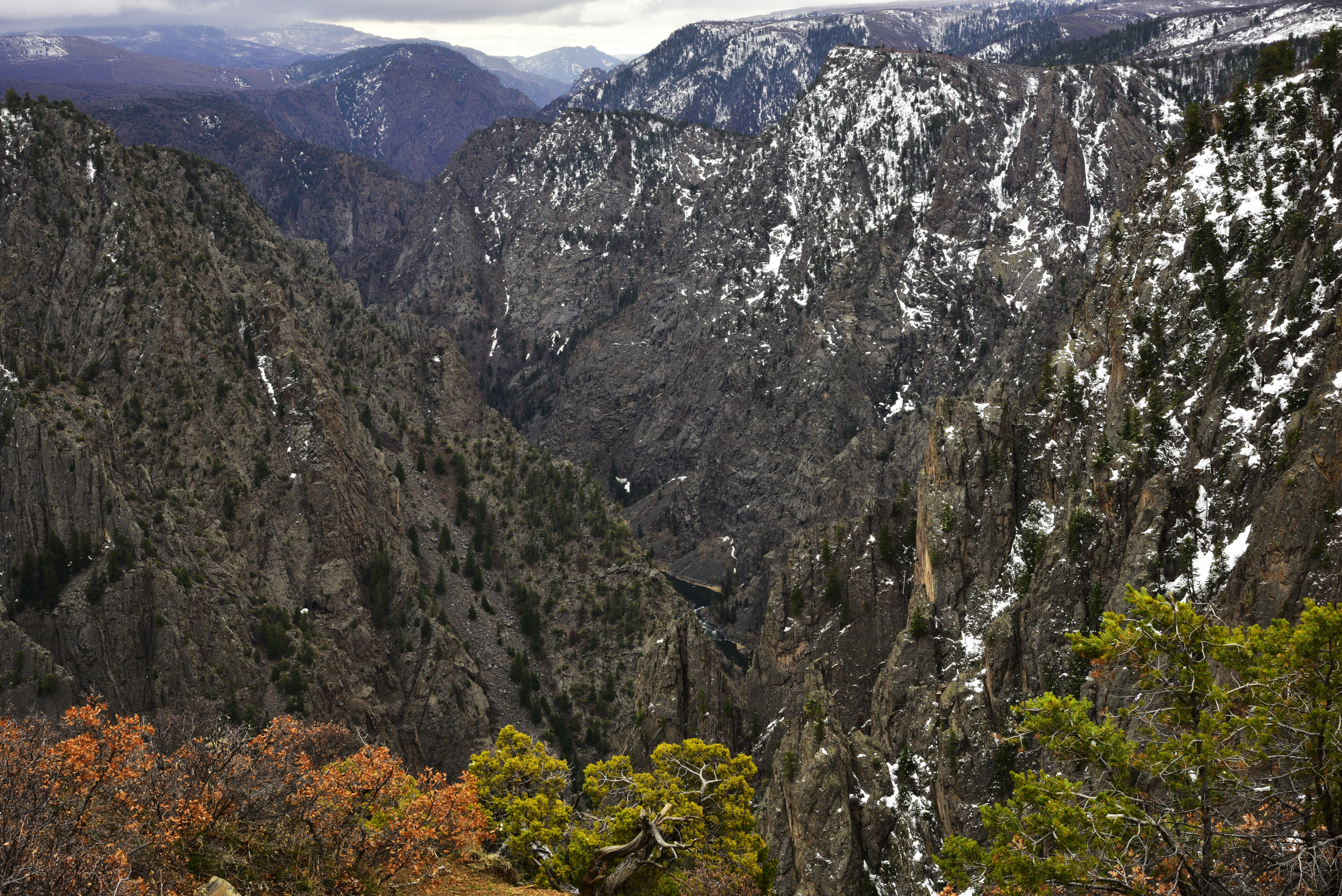 View from Tomichi Point  -  Black Canyon of the Gunnison National Park, Colorado 