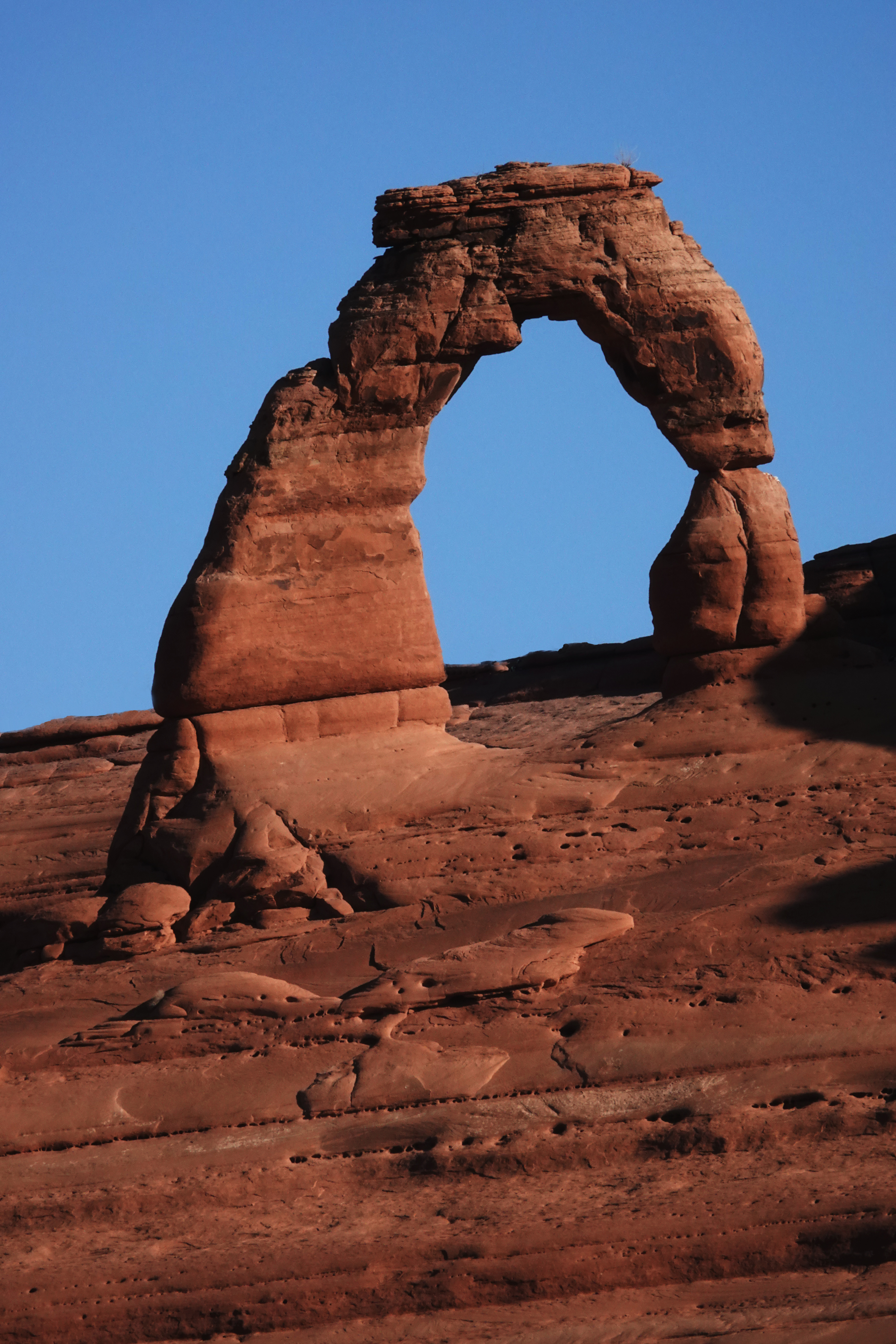 Delicate Arch  -  from Upper Delicate Arch Viewpoint, Arches National Park, Utah