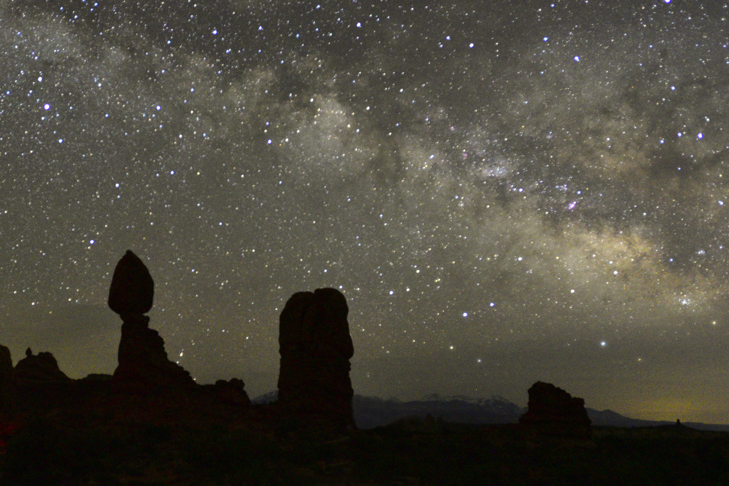 Milky Way Galactic Core  -  from Balanced Rock Parking Area, Arches National Park, Utah
