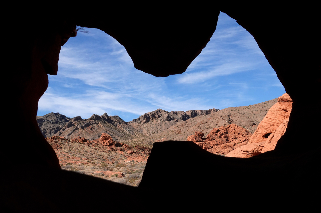 “Bow Tie” Arch  -  Scenic Loop Road, Valley of Fire State Park, Nevada