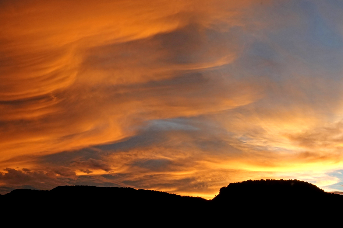 Clouds at sunset  -  Kanab, Utah