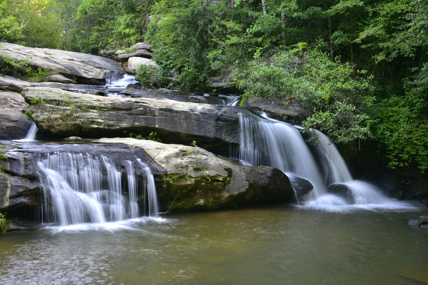 Chau-Ram Falls  -  Chau-Ram County Park, Oconee County, South Carolina
