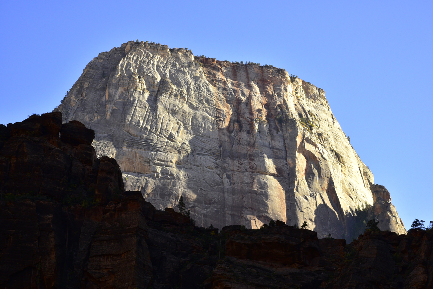 The Great White Throne  -  Big Bend area, Zion Canyon, Zion National Park, Utah