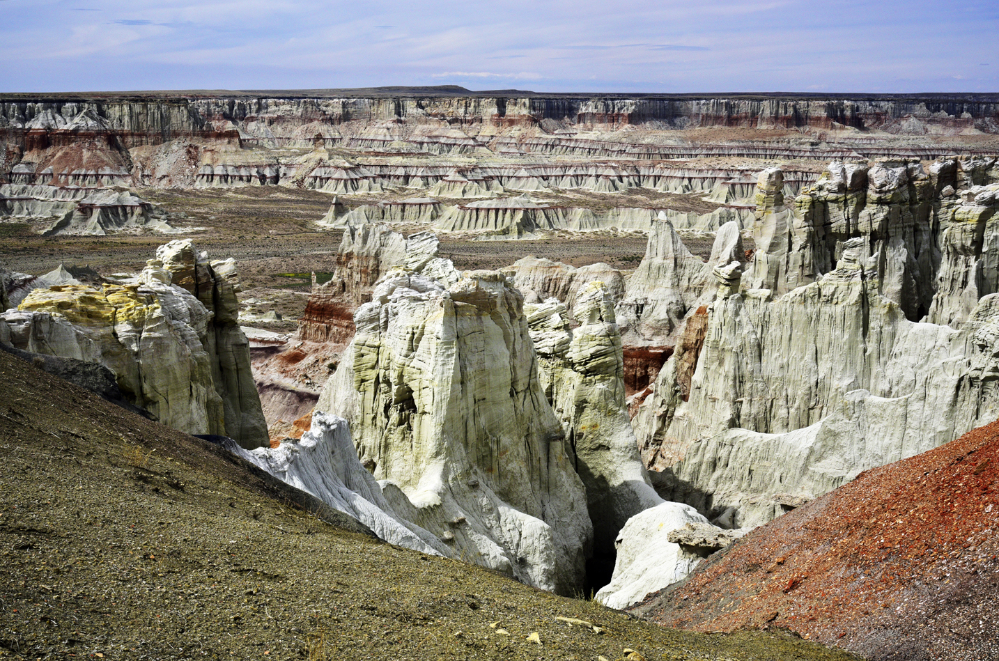 Sandstone formations  -  Coal Mine Canyon, Navajo Nation Land, Arizona