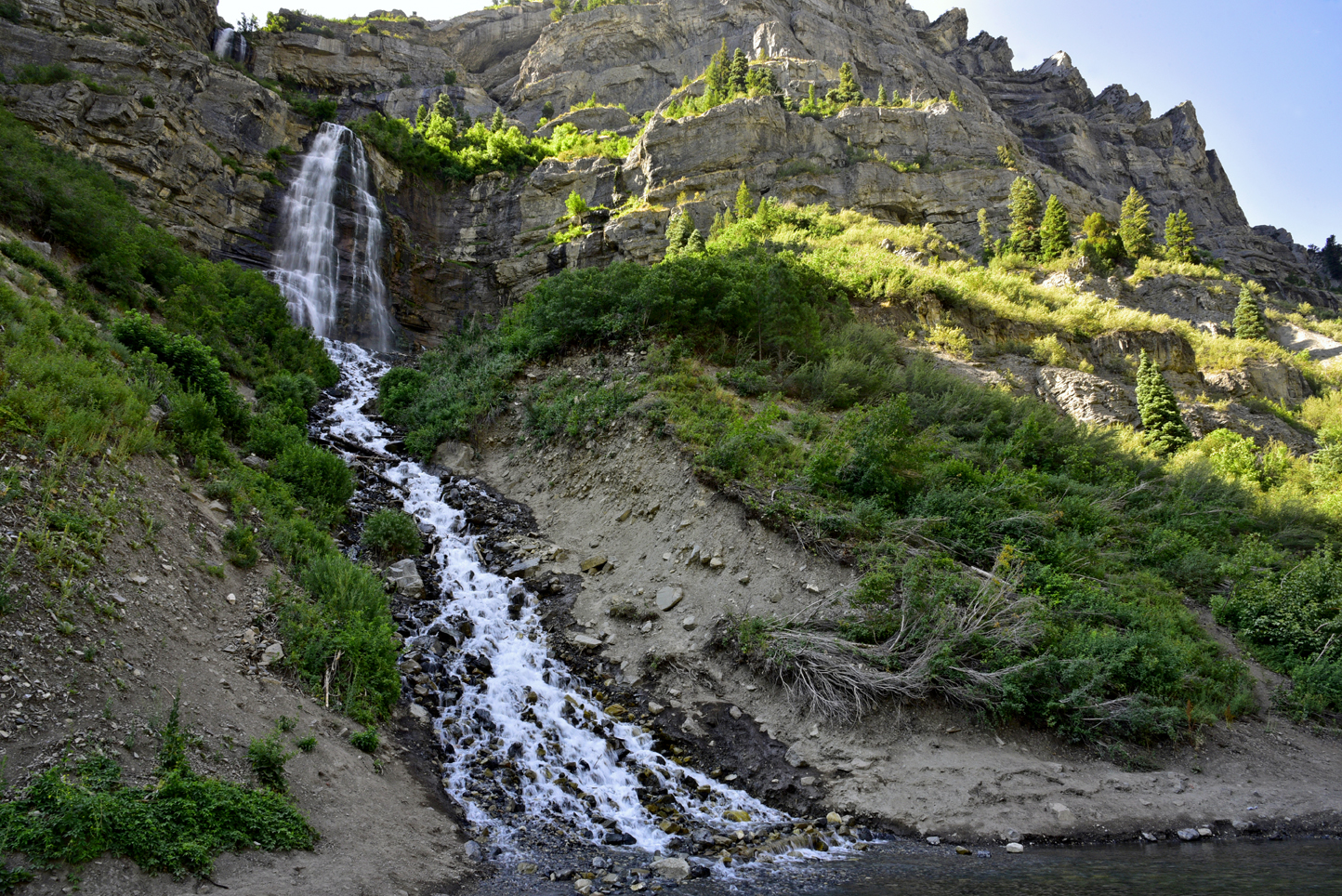 Bridal Veil Falls (607 feet high)  -  Provo Canyon, Utah