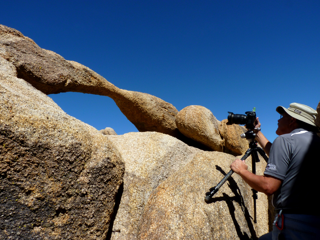 Photograph of Norman Nokleby by Jean Nokleby  -  Alabama Hills National Recreation Area, California