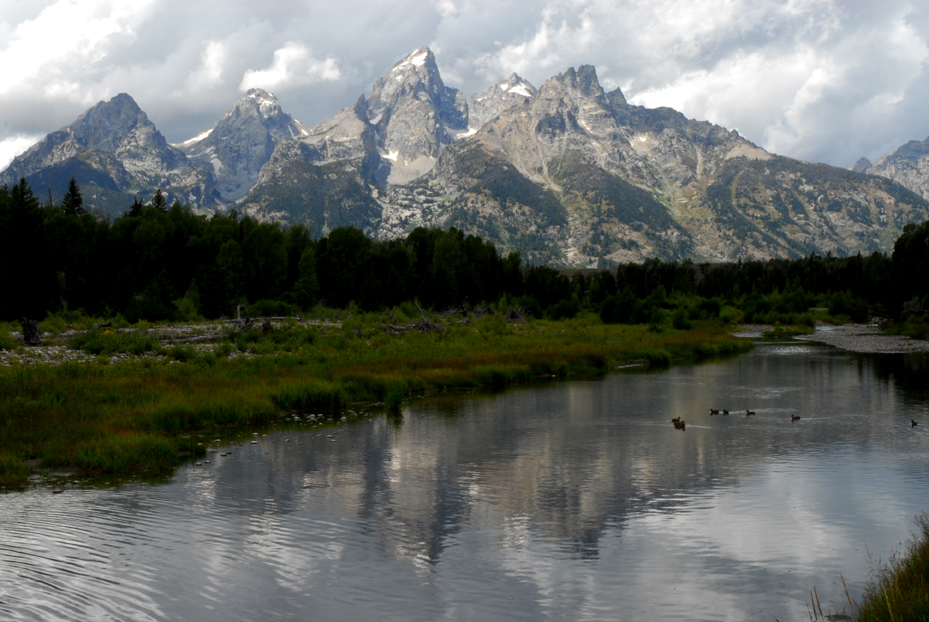 The Tetons, Snake River  -  Schwabacher Landing, Grand Teton National Park, Wyoming