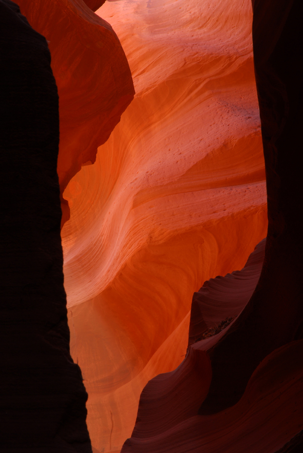 Sandstone walls  -  Lower Antelope Canyon, Antelope Canyon Navajo Tribal Park, Arizona