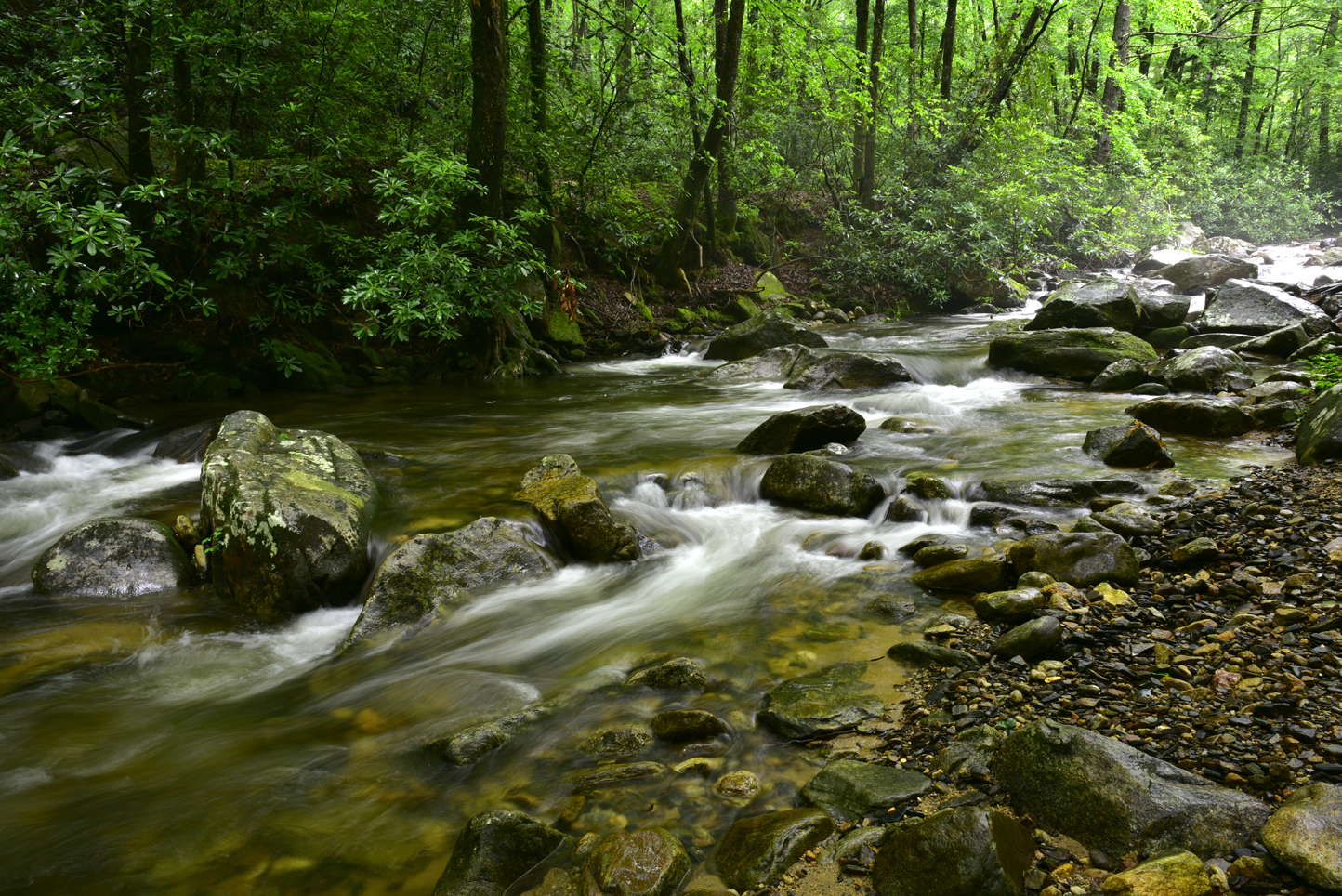 Cascades on the Middle Saluda River  -  Jones Gap State Park, Mountain Bridge Wilderness Area, South Carolina